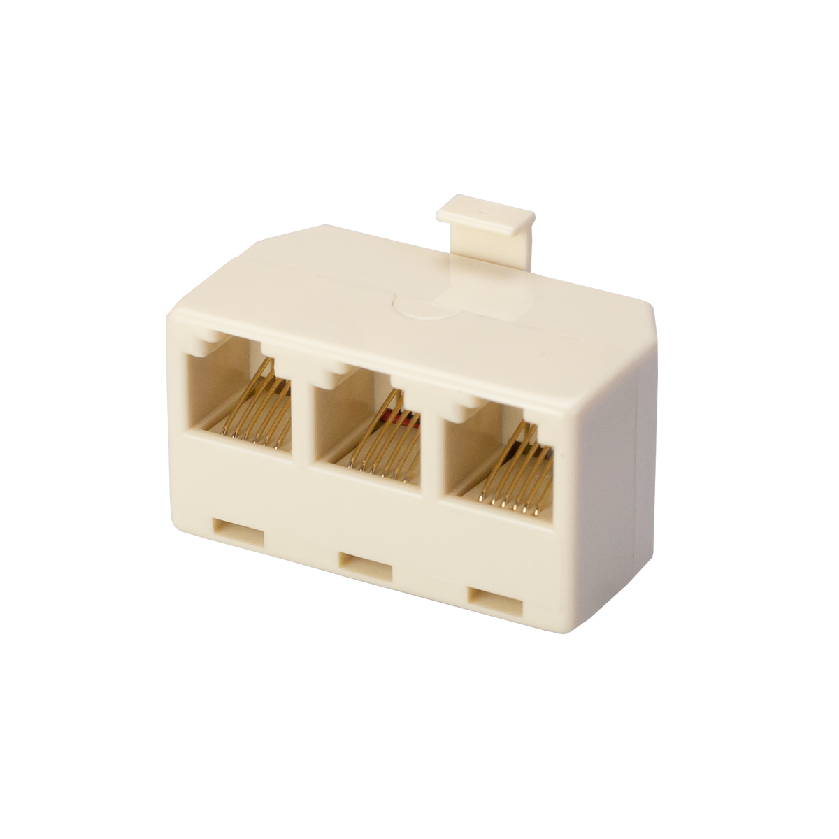 Mod. 1267/6. Adaptador modular macho a 3 hembras RJ12 (6P6C)