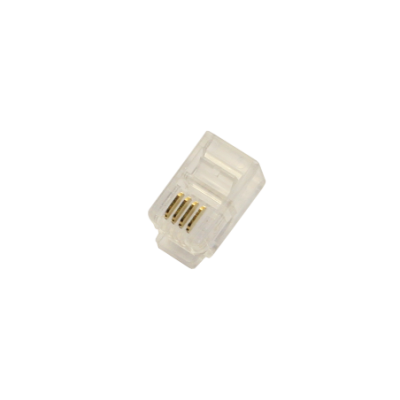 Mod. 1290/4P. Conector telefónico modular macho RJ9 (4P4C)