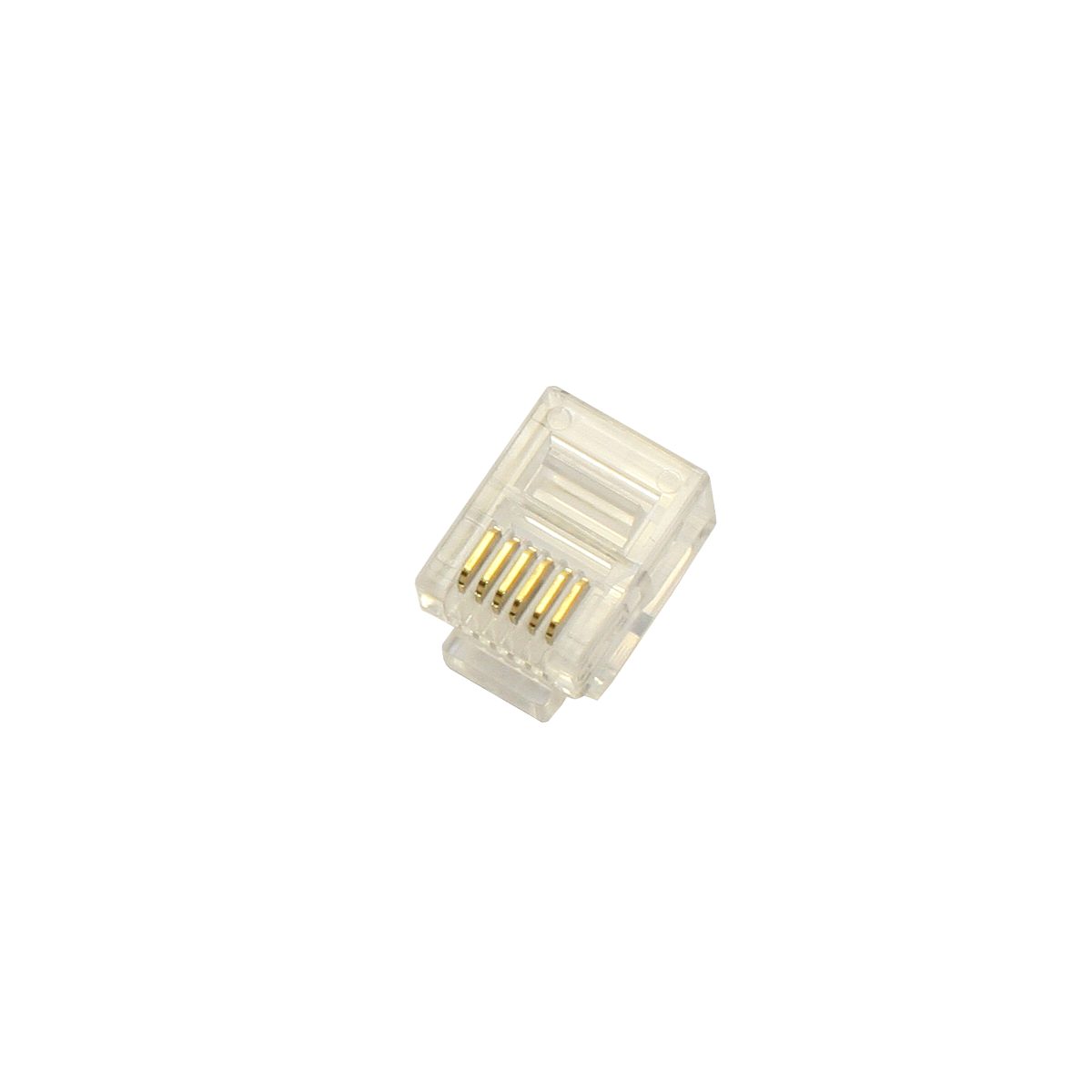 Mod. 1290/6. Conector telefónico modular macho RJ12 (6P6C)