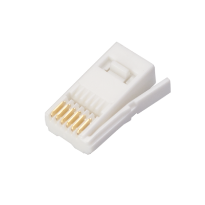 Mod. 1291-I. Conector telefónico modular macho RJ12 tipo UK (6P6C)
