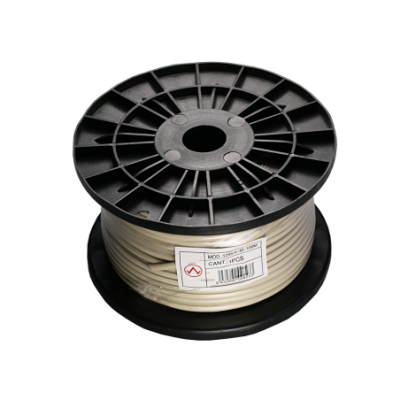 Mod. 1295/4-M. Cable telefónico plano 4 vías. Marfil