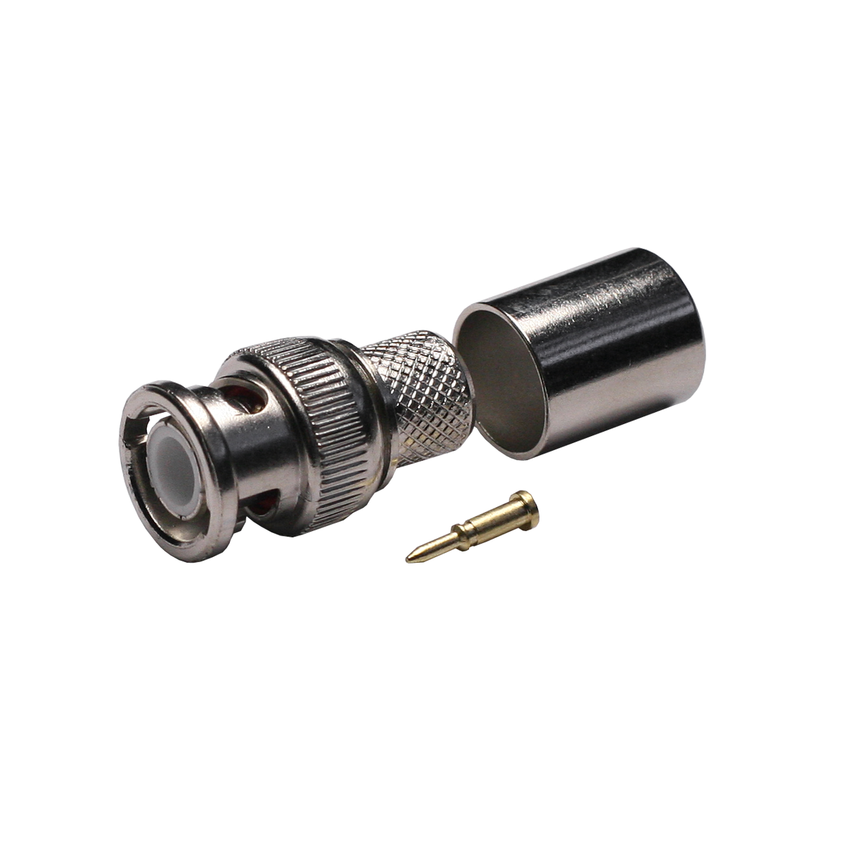 Mod. 1404/11. Conector BNC macho RG11, casquillo suelto