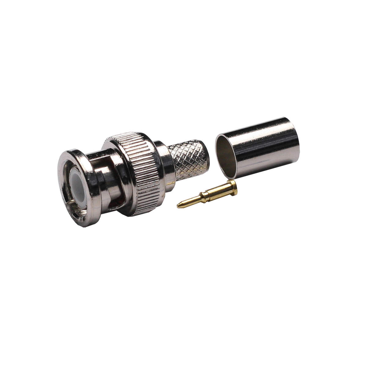 Mod. 1404/6. Conector BNC macho RG6, casquillo suelto