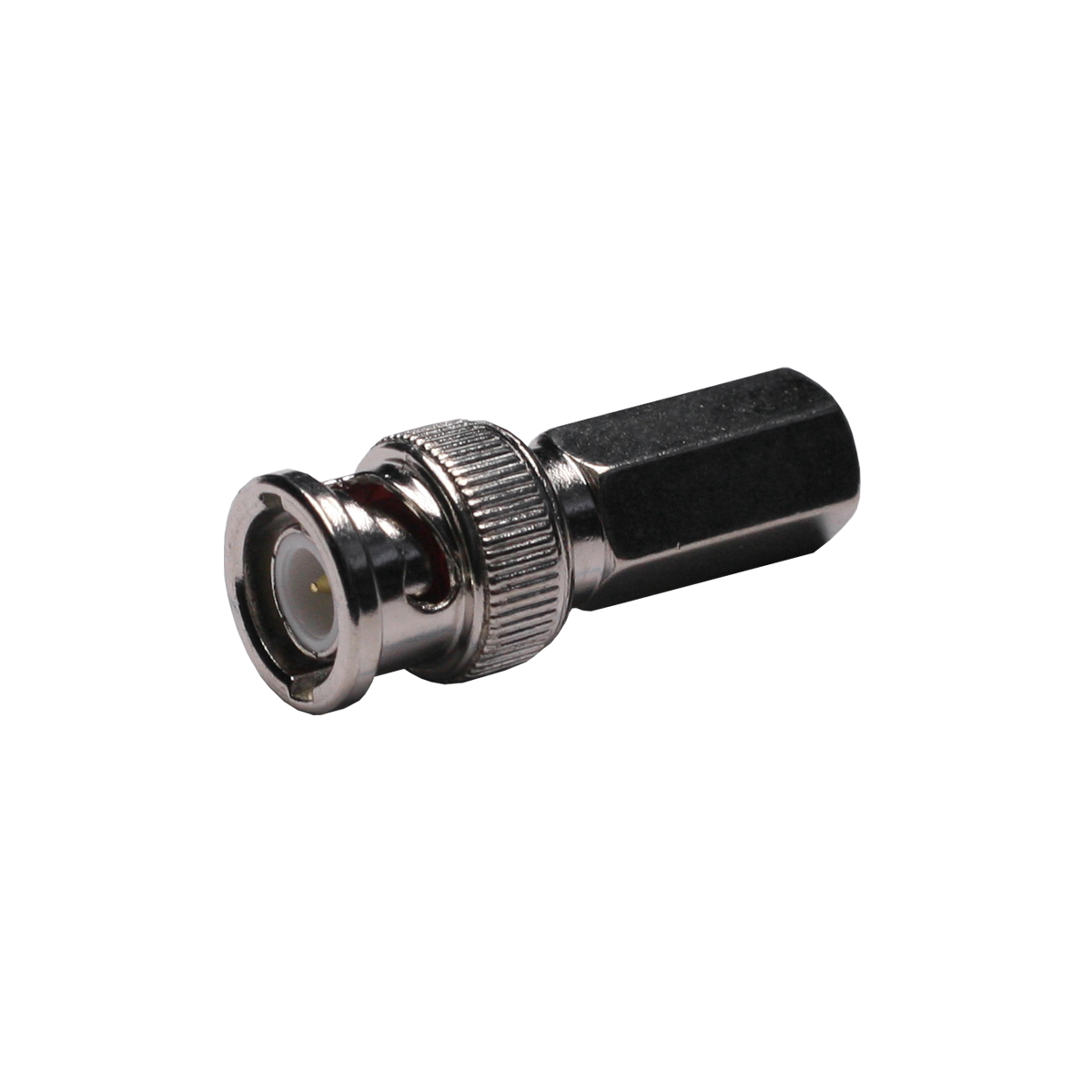 Mod. 1408-E. Conector BNC macho RG59, RG62 a rosca