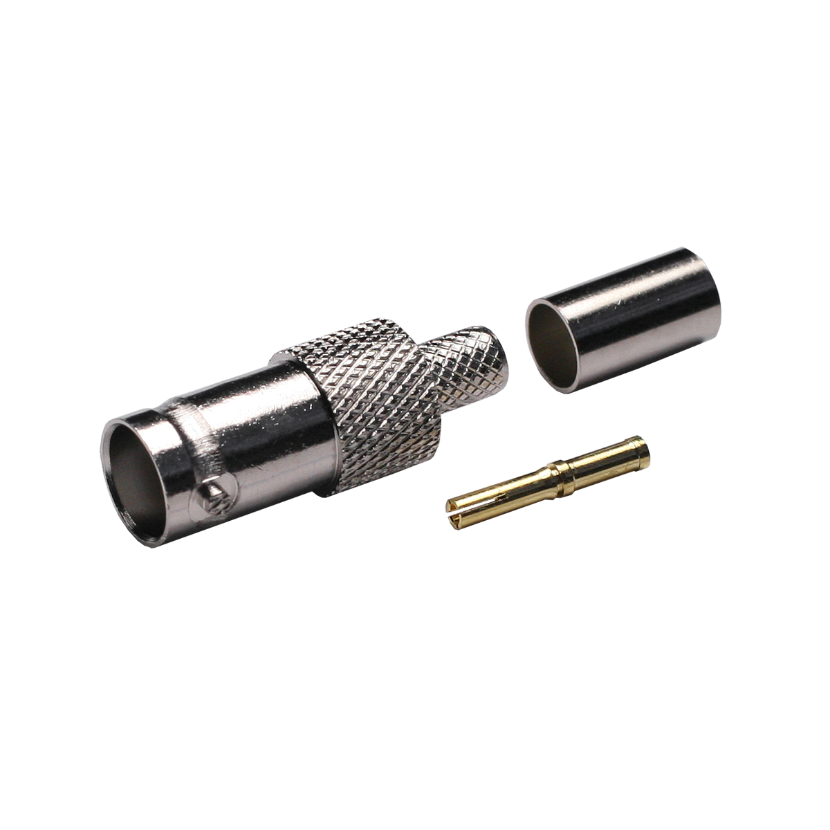 Mod. 1409-B. Conector BNC hembra RG59, RG62, casquillo suelto