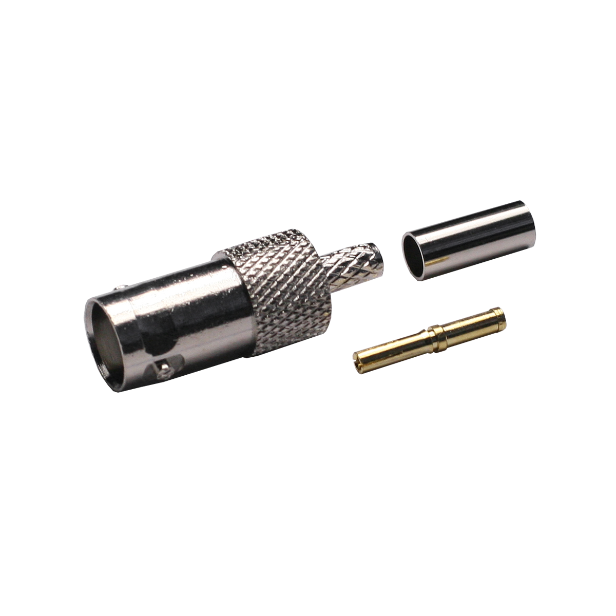 Mod. 1409-C. Conector BNC hembra RG174, casquillo suelto