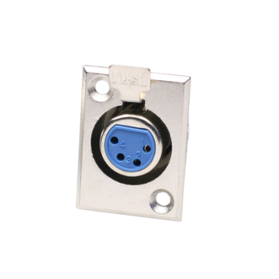 Mod. 1525/4. Conector canon hembra 4c