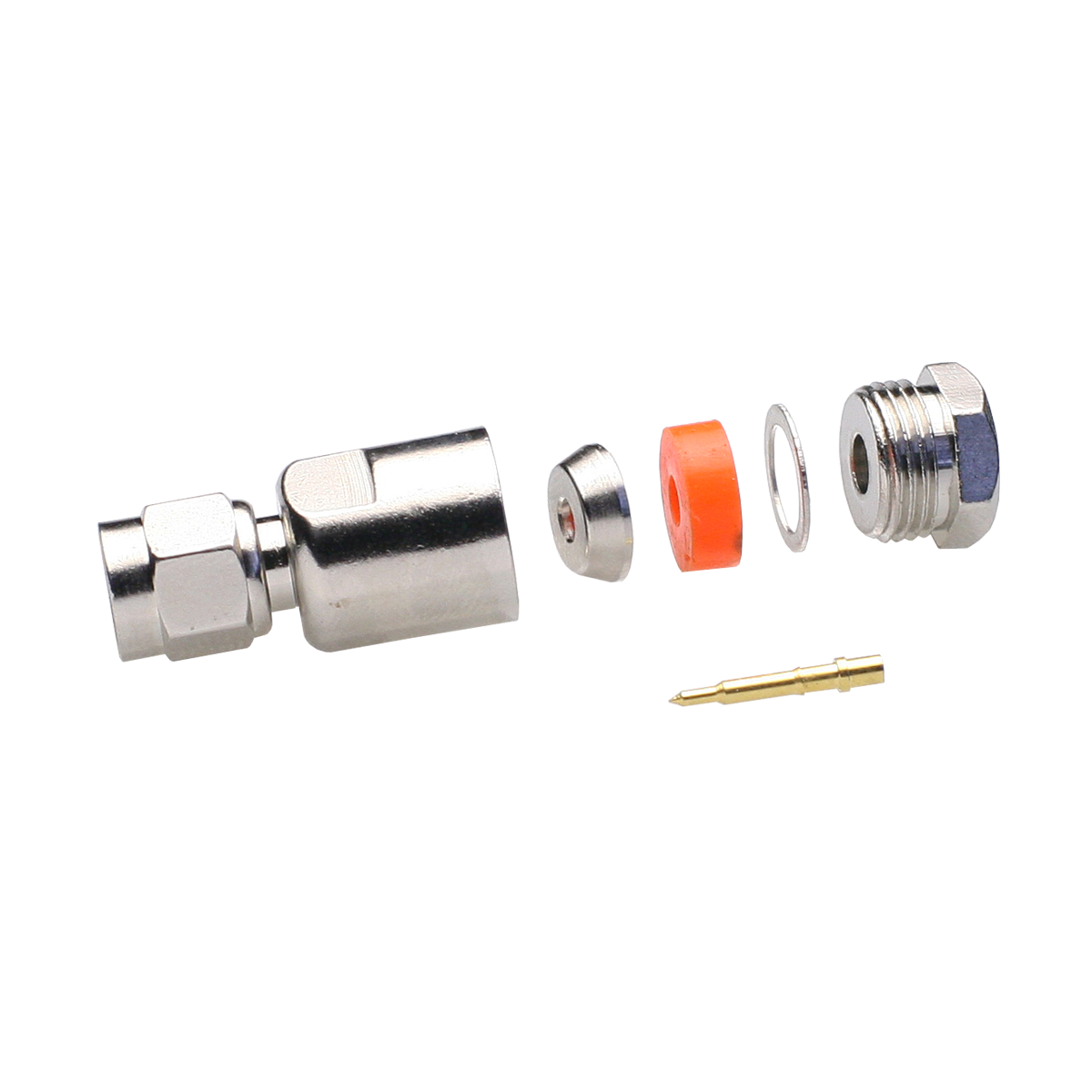 Mod. 1604/174. Conector SMA macho RG174