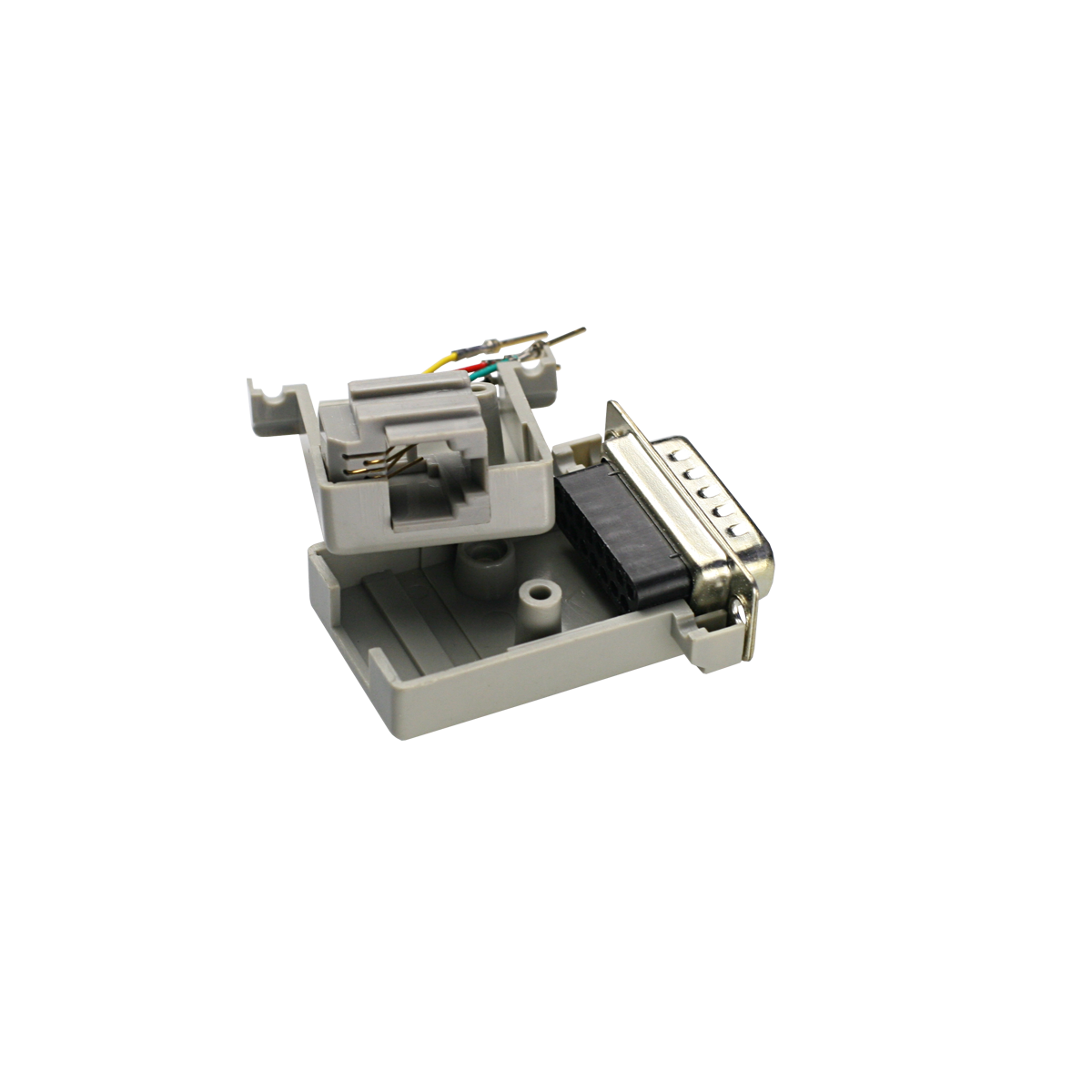 Mod. 1918/15. Adaptador subD macho 15c a modular hembra RJ11 (6P4C)