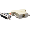 Mod. 1920/25. Adaptador subD macho 25c a modular hembra RJ45 (8P8C)