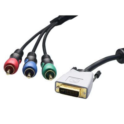 Mod. 1959-RGB. Conexión vídeo DVI-I macho a 3 RCA macho