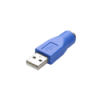 Mod. 1992-A. Adaptador USB macho A a miniDIN hembra 6c