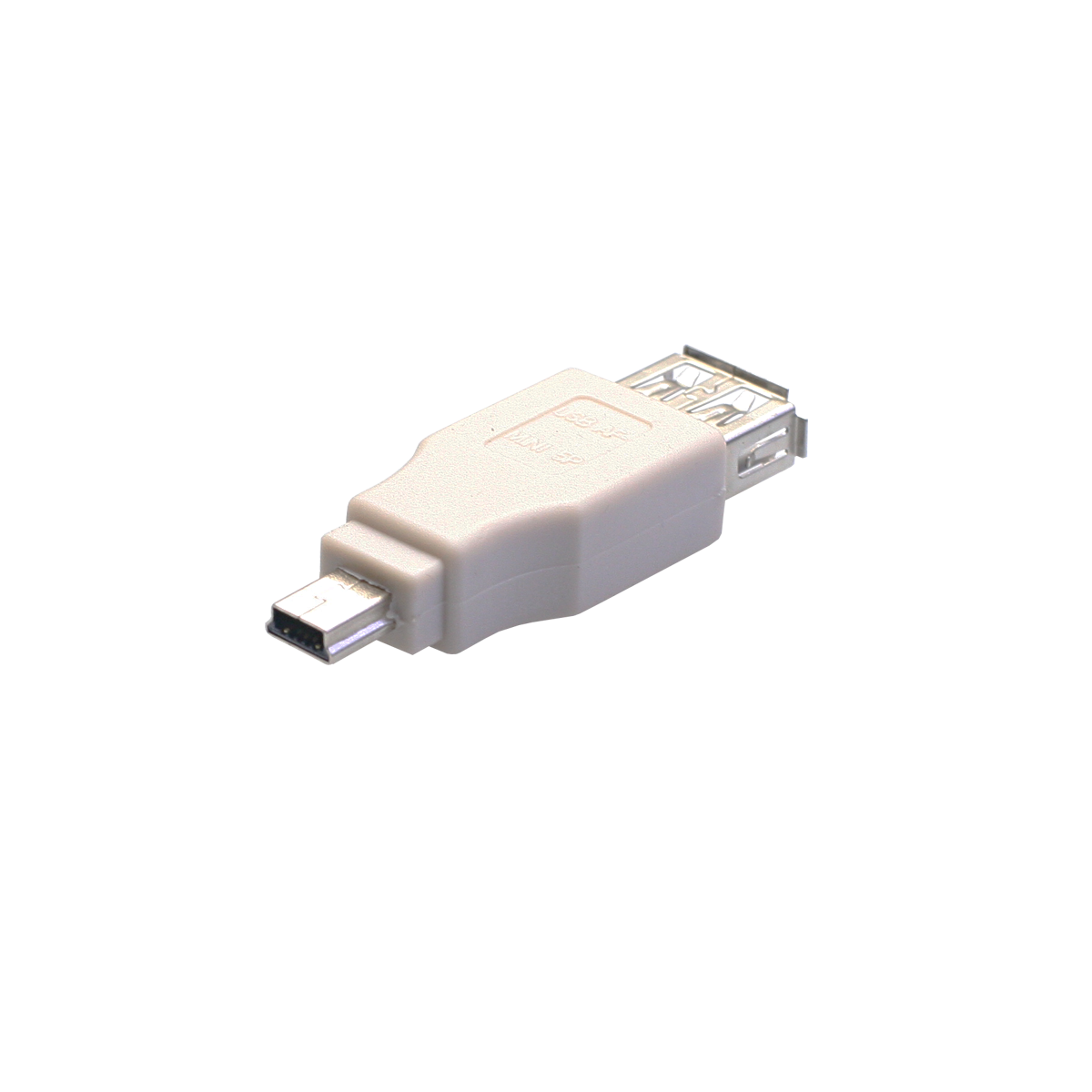 Mod. 1993-D. Adaptador USB hembra A a miniUSB macho B 5c