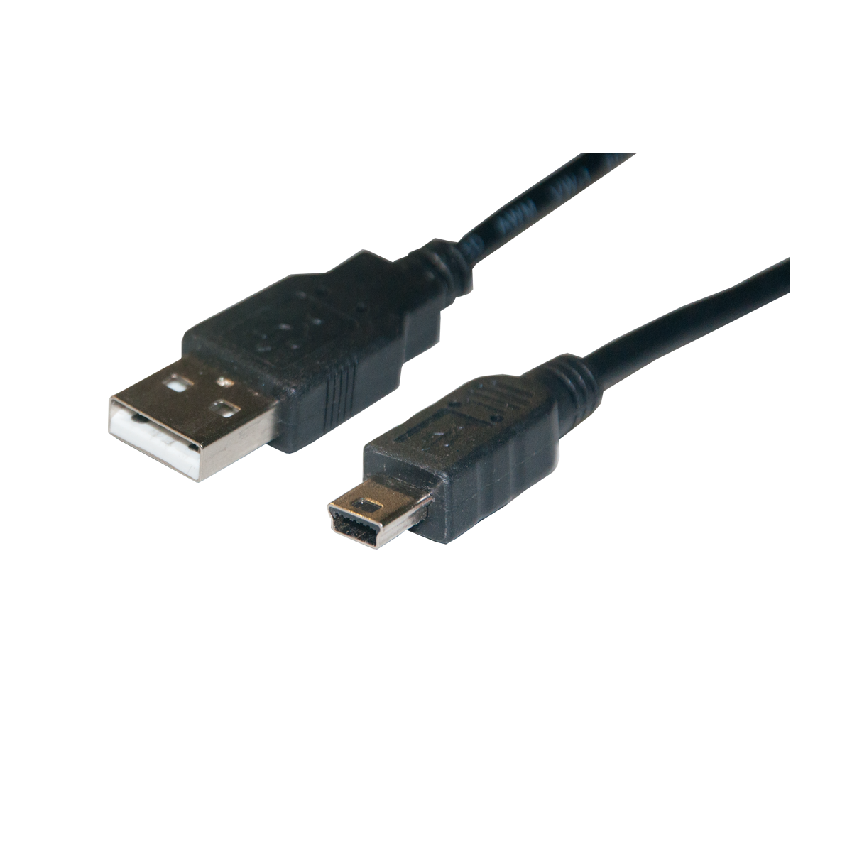 Mod. 1996-B. Conexión informática USB macho A a miniUSB macho B 5c. 2m.