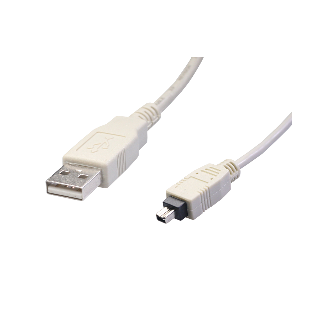 Mod. 1997-A. Conexión informática USB macho A a Firewire macho 4c