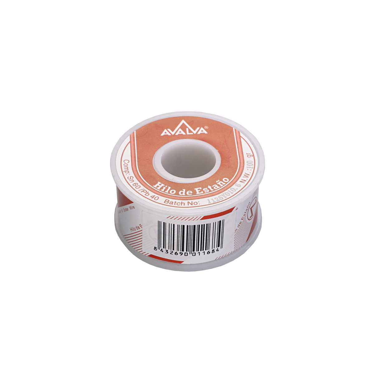 Mod. 3250/-100E. Carrete estaño 0,6mm. 100g.