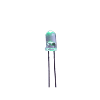 Mod. 3370/5/VE. Piloto LED alto brillo 5mm verde puro
