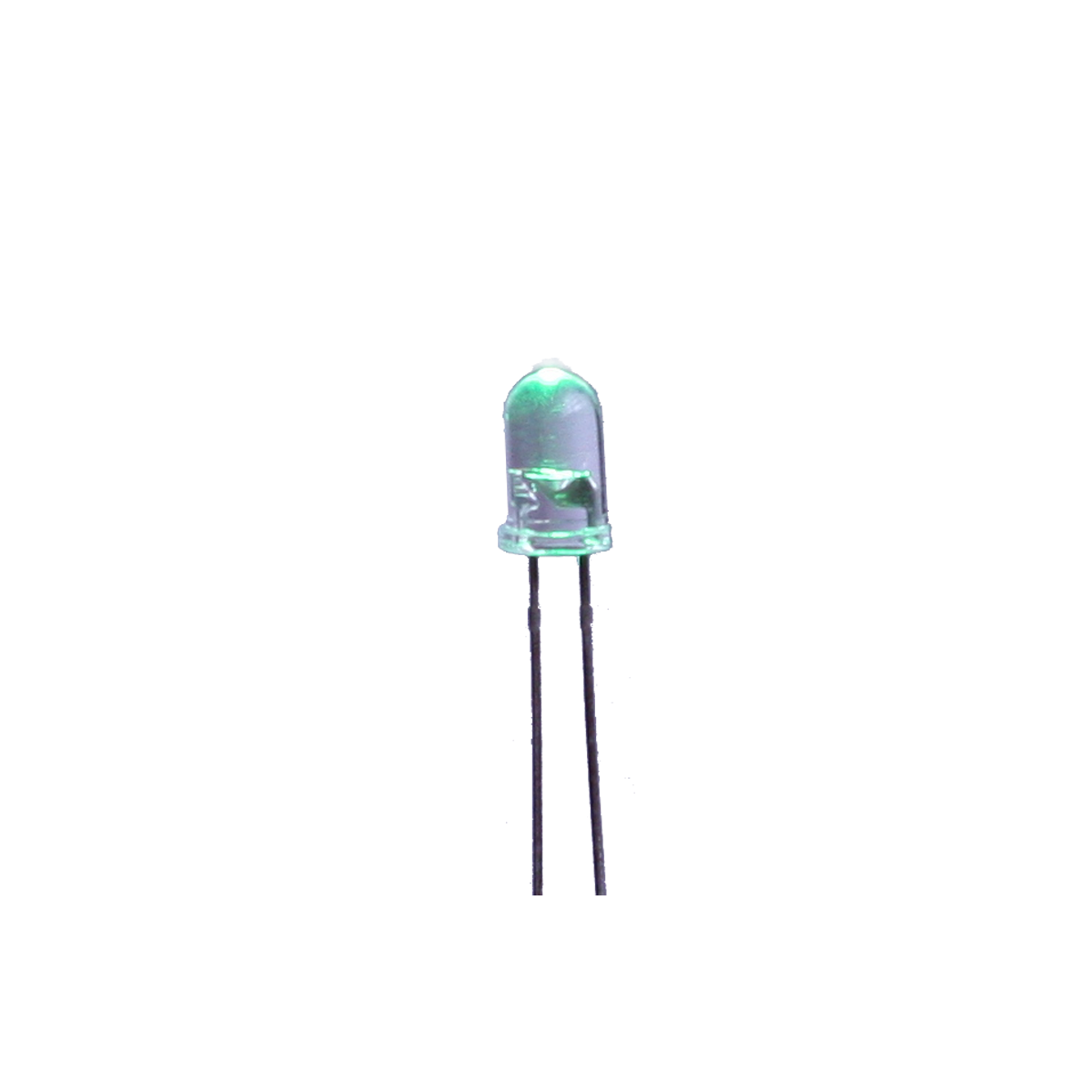 Mod. 3370/5/VE. Piloto LED alto brillo 5mm verde puro