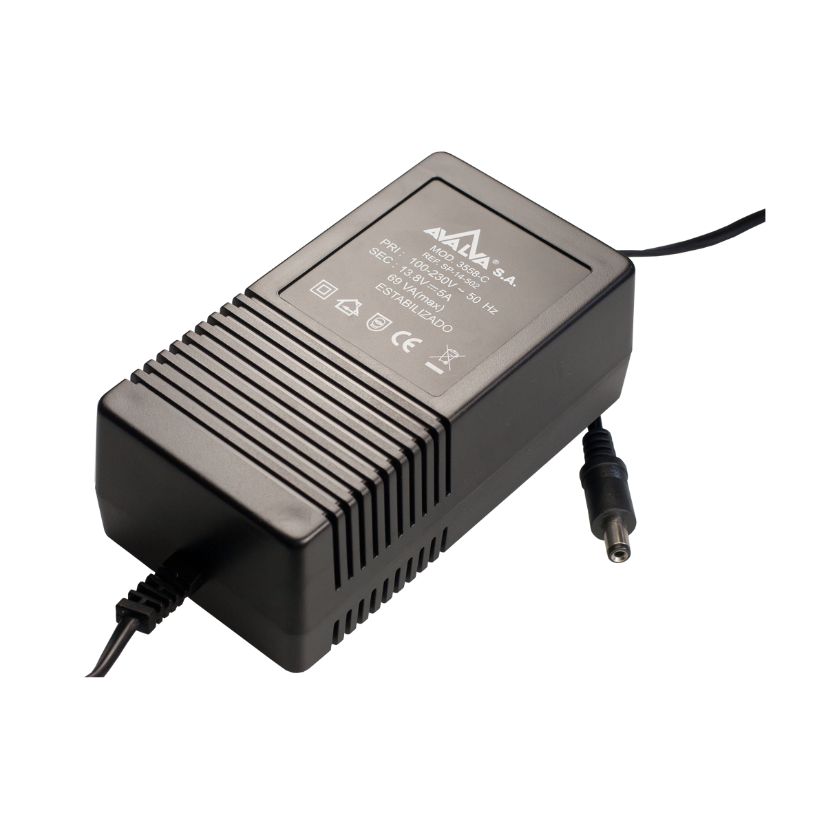 Mod. 3558-C. Alimentador fijo 13.8V 5000mA
