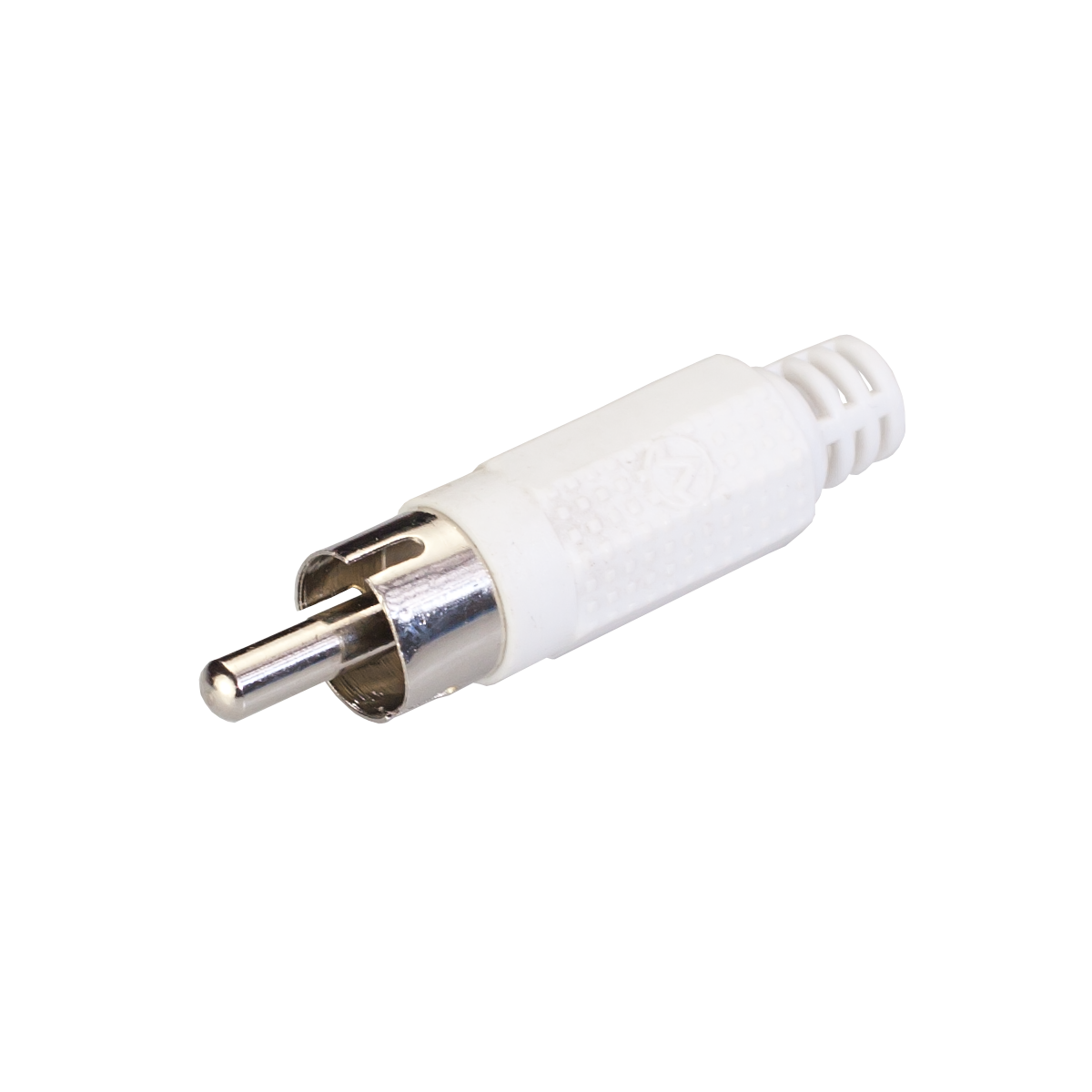 Mod. 110-E-BL. Conector RCA macho plástico