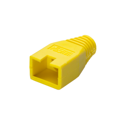 Mod. 1289-B/A. Cubierta para modulares RJ45 (8P8C) Amarillo. Diám.5,5mm