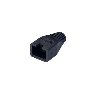 Mod. 1289-B/N. Cubierta para modulares RJ45 (8P8C) Negro. Diám.5,5mm