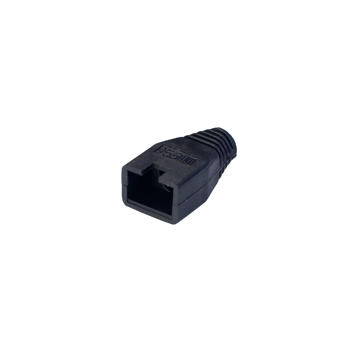 Mod. 1289-B/N. Cubierta para modulares RJ45 (8P8C) Negro. Diám.5,5mm