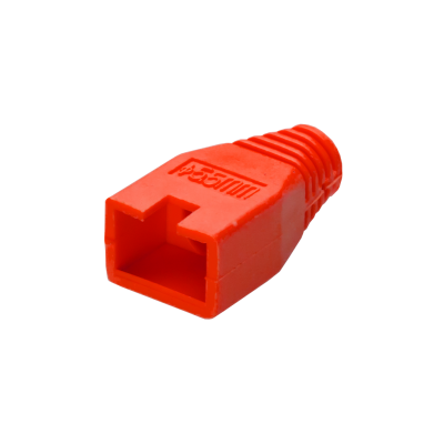 Mod. 1289-B/R. Cubierta para modulares RJ45 (8P8C) Roja. Diám.5,5mm