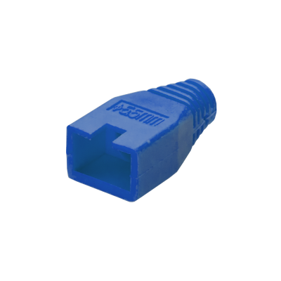 Mod. 1289-B/Z. Cubierta para modulares RJ45 (8P8C) Azul. Diám.5,5mm