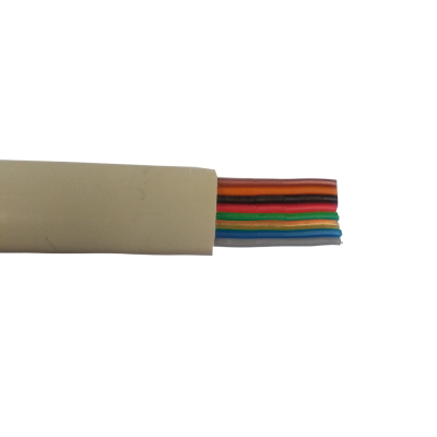 Mod. 1295/8-M. Cable telefónico plano 8 vías. Marfil
