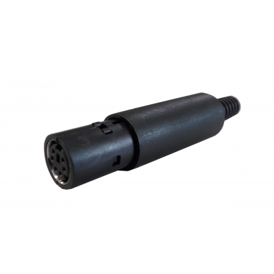 Mod. 102/6. Conector mini-DIN hembra 6c
