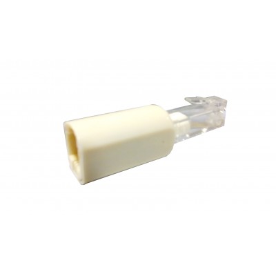 Mod. 1237-A. Adaptador teléfono plano marfil s/c