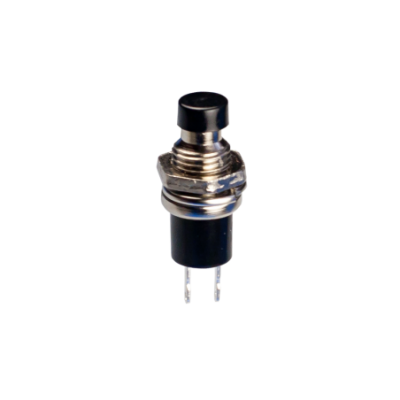 Mod. 1003. Pulsador circuito cerrado 0.5A, negro