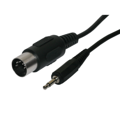 Mod. 1010. Conexión audio-vídeo DIN macho a jack macho 3.5mm. 1m.