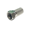 Mod. 1482G-CA-A. Conector F macho para cable 7mm. Estanco. Rosca ancha