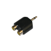Mod. 307. Adaptador audio-video jack a RCAs