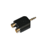 Mod. 307-A. Adaptador audio-video jack a RCAs