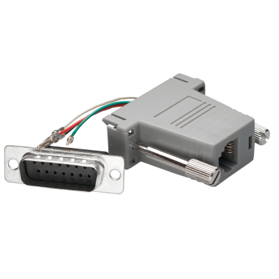 Mod. 1918/15. Adaptador subD macho 15c a modular hembra RJ11 (6P4C)