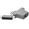 Mod. 1918/25. Adaptador subD macho 25c a modular hembra RJ11 (6P4C)