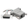 Mod. 1919/15. Adaptador subD hembra 15c a modular hembra RJ11 (6P4C)