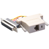 Mod. 1921/25. Adaptador subD hembra 25c a modular hembra RJ45 (8P8C)