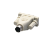 Mod. 1988. Adaptador subD macho 9c a miniDIN macho 6c