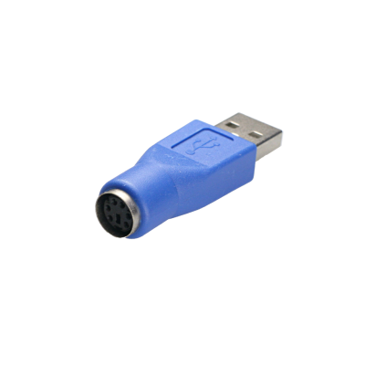 Mod. 1992-A. Adaptador USB macho A a miniDIN hembra 6c