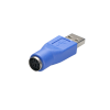 Mod. 1992-A. Adaptador USB macho A a miniDIN hembra 6c