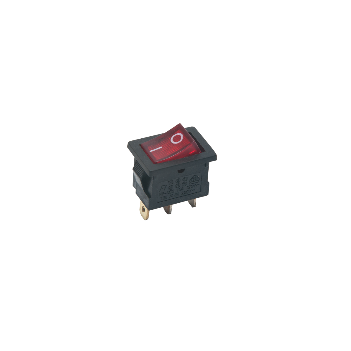 Mod. 990-L. Interruptor unipolar luminoso 6A. Rojo