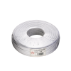 Mod. 1295/4-FB. Cable telefónico plano 4 vía. Blanco