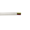 Mod. 1295/4-FB. Cable telefónico plano 4 vía. Blanco