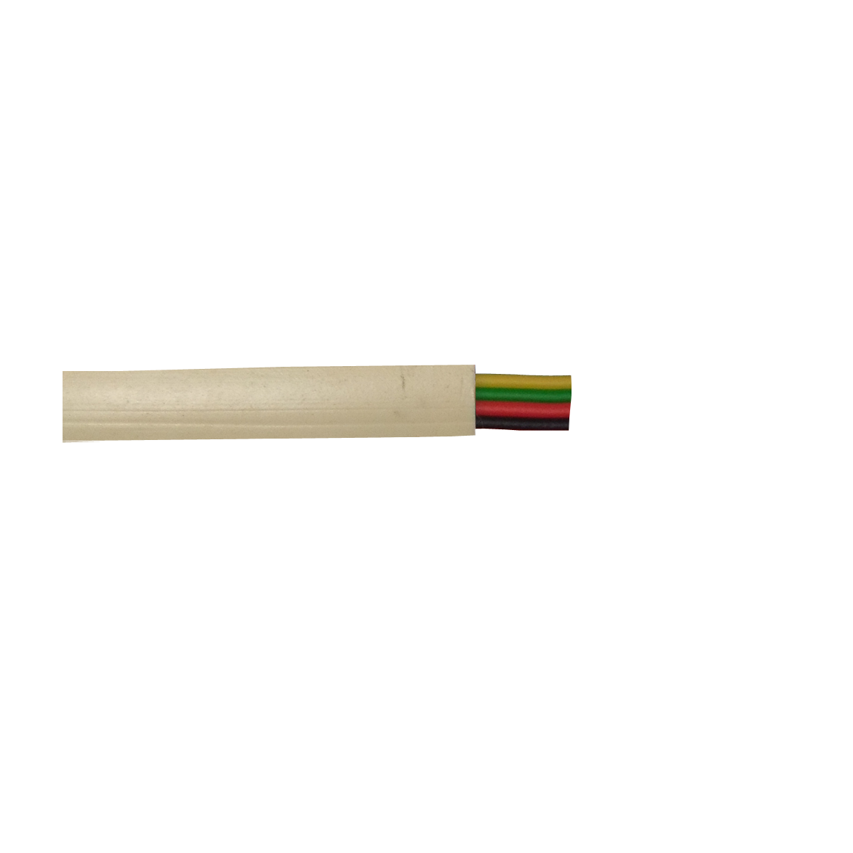 Mod. 1295/4-M. Cable telefónico plano 4 vías. Marfil