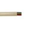 Mod. 1295/6-M. Cable telefónico plano 6 vías. Marfil