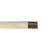 Mod. 1295/8-B. Cable telefónico plano 8 vías. Blanco